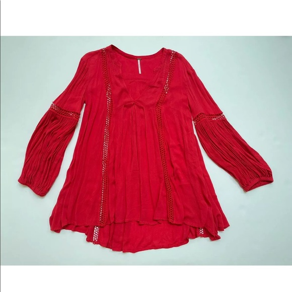 Free People Tops - FREE PEOPLE Long Sleeve Tunic Top Sz Small